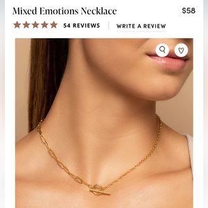 Uncommon James Mixed Emotions gold chain toggle necklace
